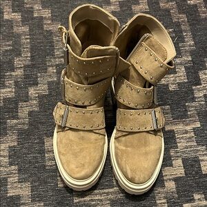 Studded Tan Boots